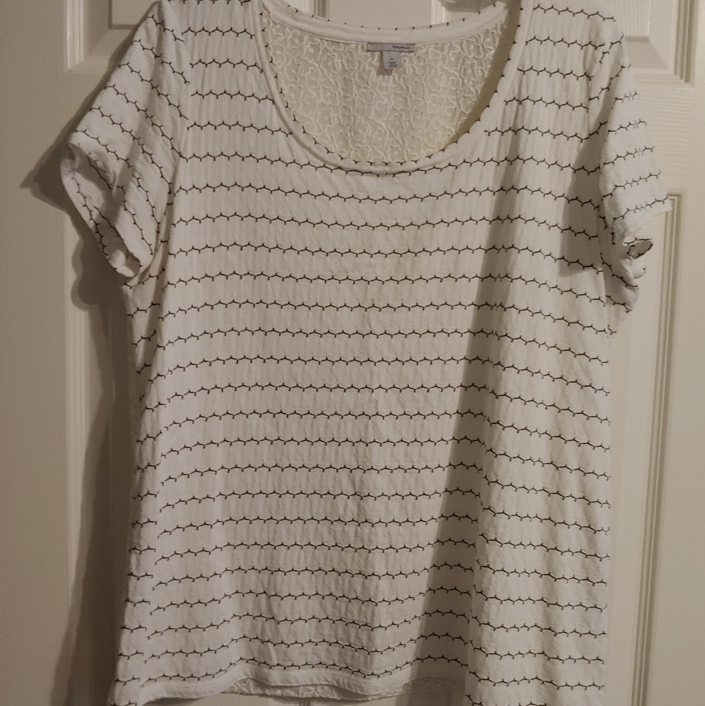 Halogen XL Ivory Knit Tee